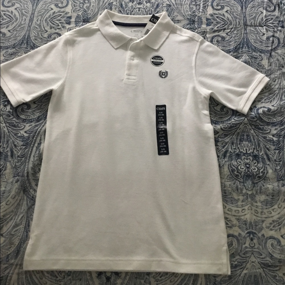 Boys Chaps short sleeve polo